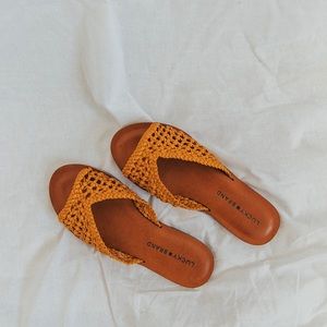Lucky Brand Mustard Sandals